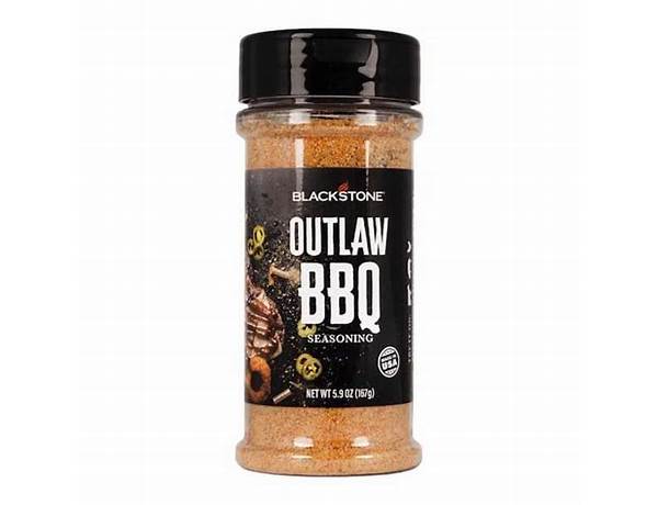 Outlaw bbq seasoning food facts