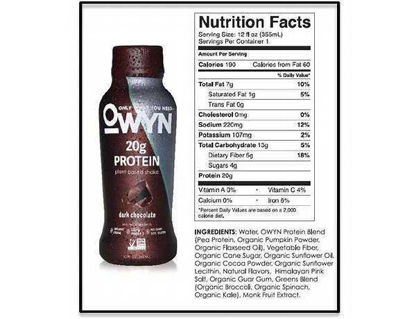 Owyn food facts