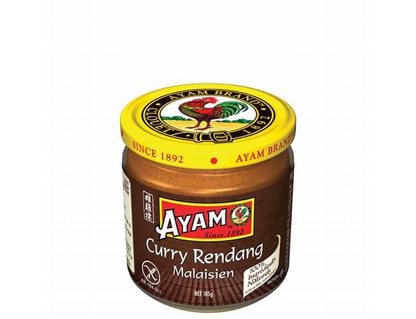 Pâte de curry rendang ayam™ food facts