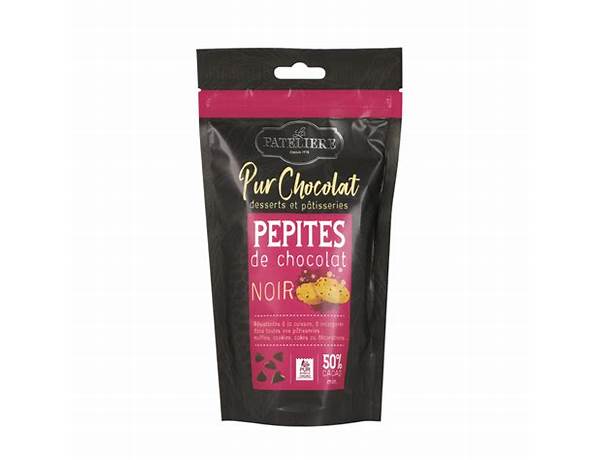 Pépites de chocolat noir 50% food facts