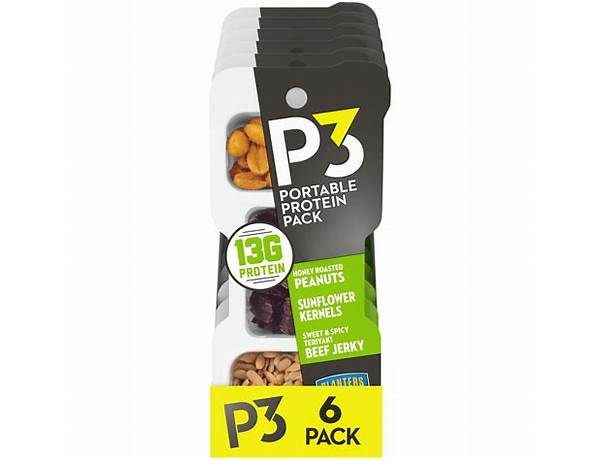 P3 portable protein pack food facts