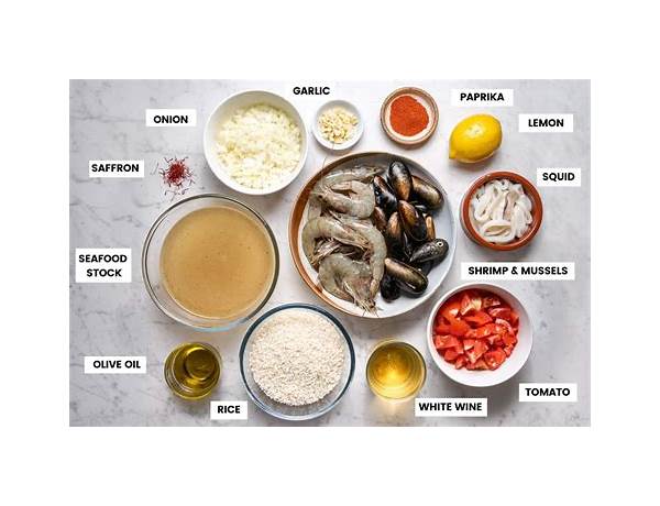 Paella ingredients