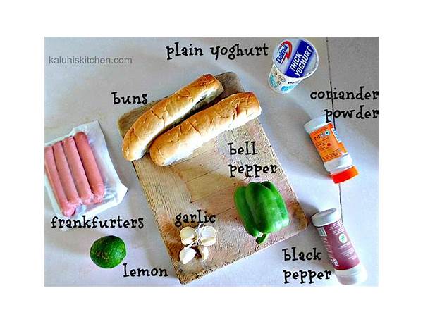 Pain hot dog ingredients