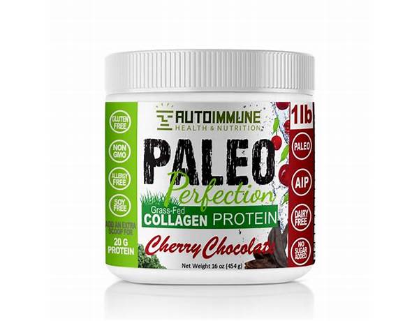 Paleo perfection collagen protein cherry chocolate food facts