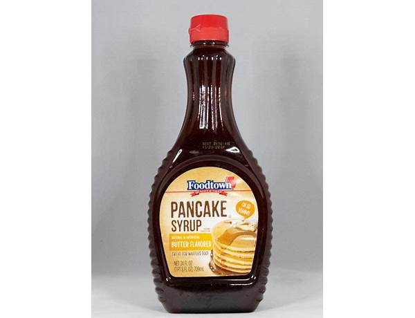 Pancake syrup butter flavored food facts