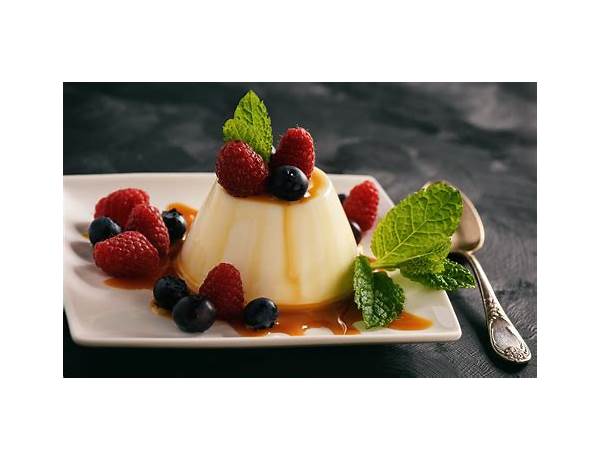 Panna cotta frozen dairy dessert, berry ingredients