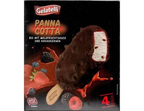 Panna cotta frozen dairy dessert, berry nutrition facts