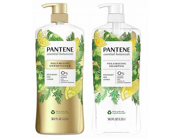 Pantene essential botanicals volumizing shampoo food facts