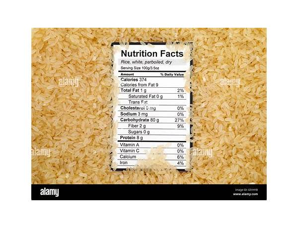 Parboiled rice food facts