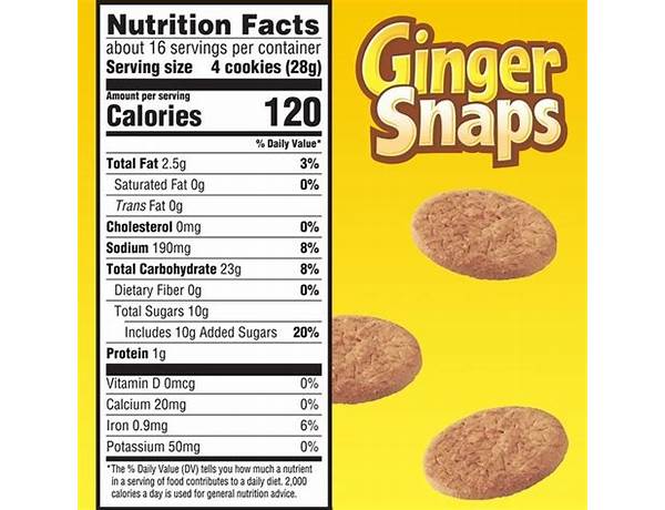 Partake gingersnaps nutrition facts