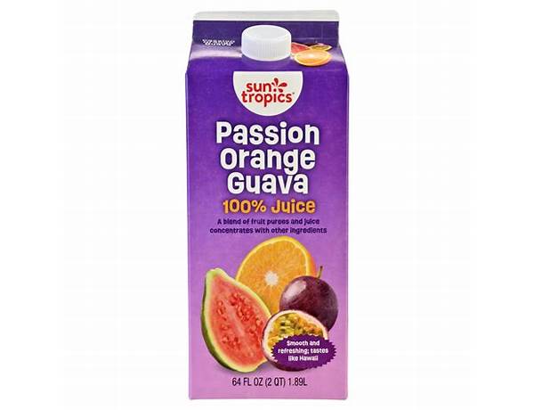Passion orange guava herbal tea food facts