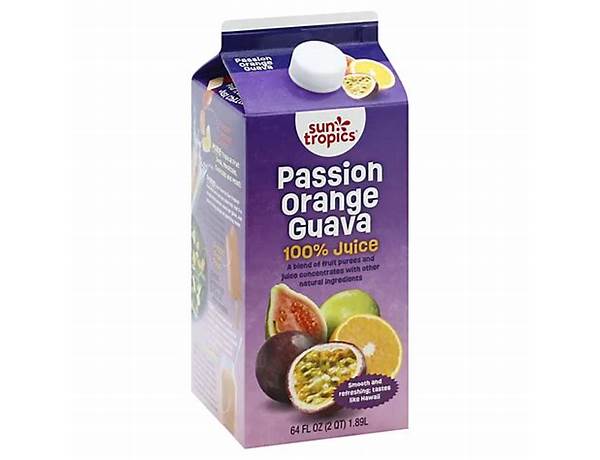 Passion orange guava tea food facts