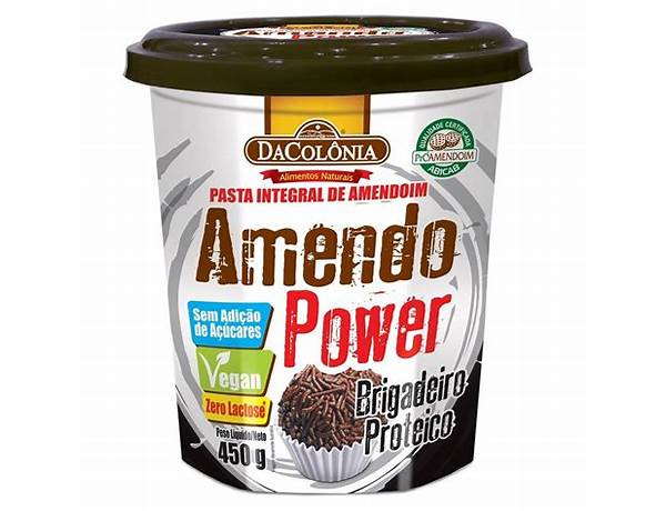 Pasta de amendoim brigadeiro food facts