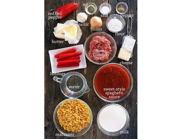 Pasta macaroni ingredients