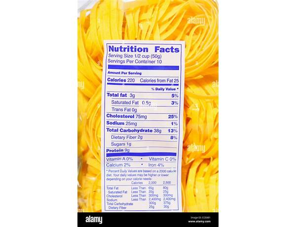 Pasta nutrition facts