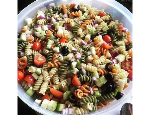 Pasta rainbow salad food facts