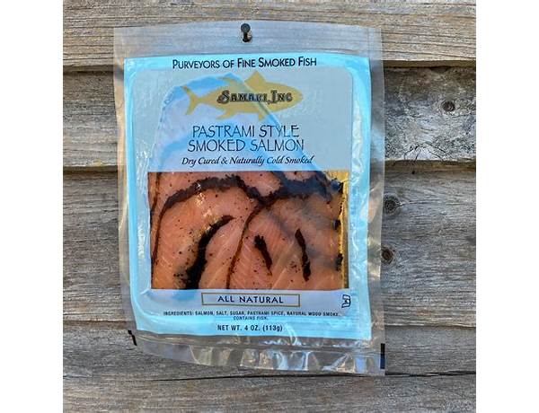 Pastrami style smoke salmon food facts