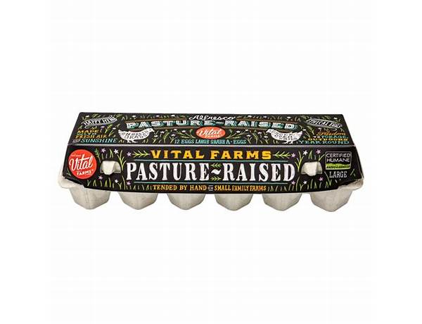 Pasture raised vital farms eggs ingredients