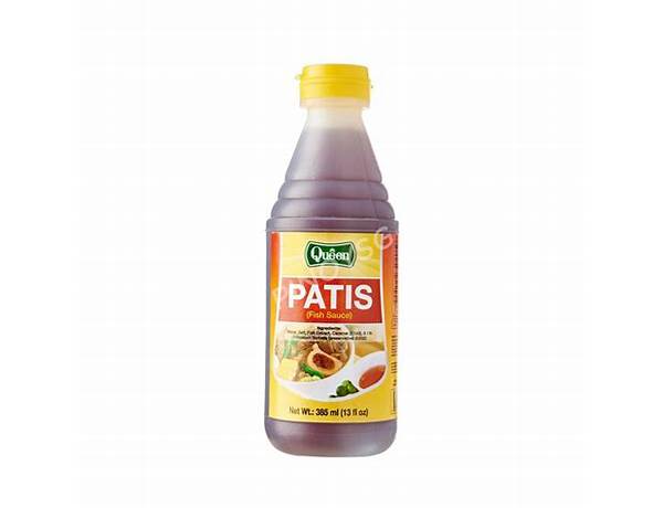 Patis fish sauce ingredients