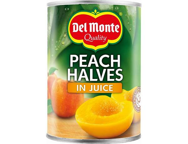 Peach halves in a blend of peach juice & pear juice from concentrate food facts