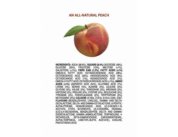 Peach ingredients