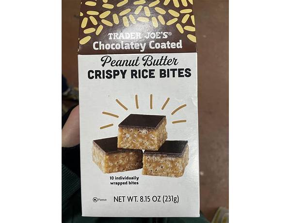 Peanut butter crispy rice bite food facts