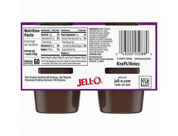 Peanut butter milk chocolate pudding food facts