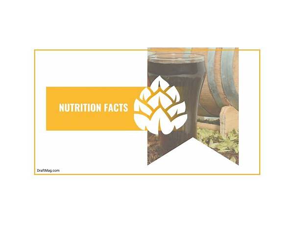 Peanut butter milk stout nutrition facts