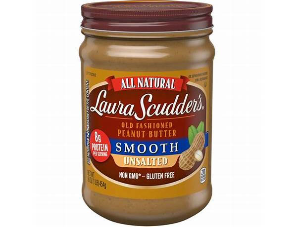 Peanut butter smooth unsalted food facts