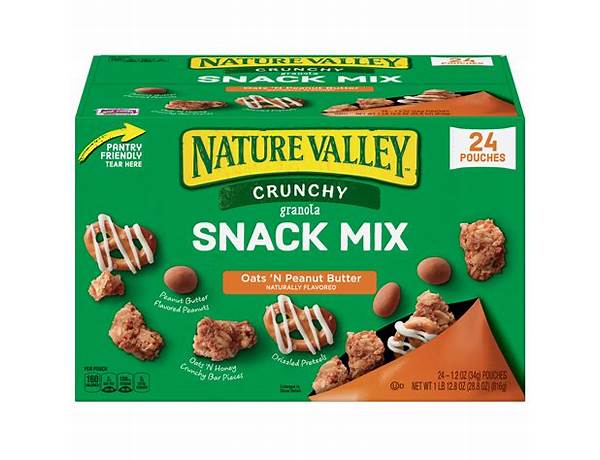 Peanut butter snack mix food facts