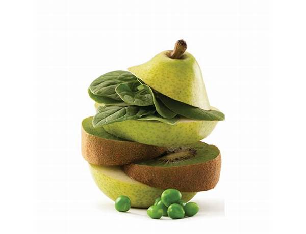 Pear, kiwi, peas & spinach pouch food facts