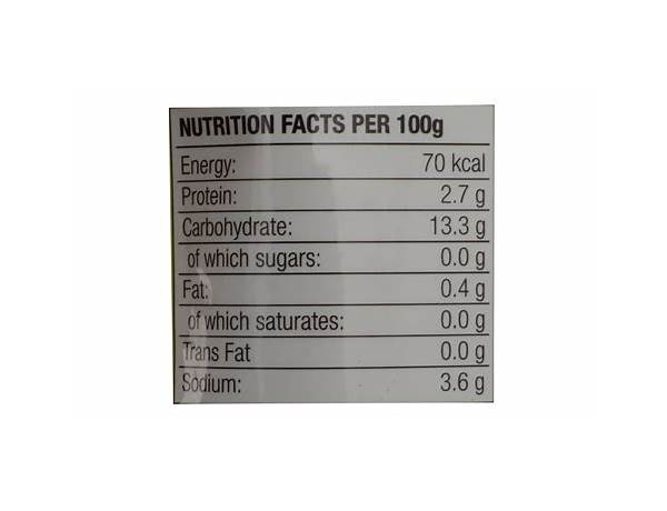 Peeled ginger garlic paste nutrition facts