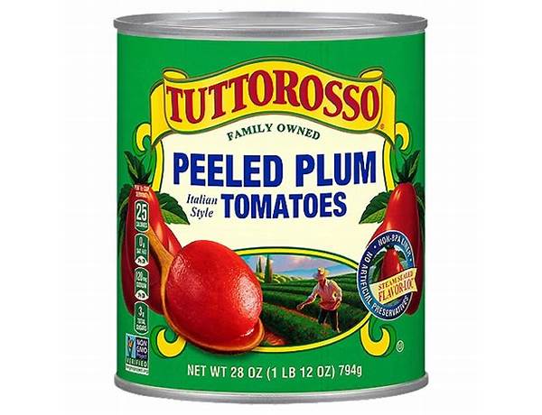 Peeled plum italian style tomatoes food facts