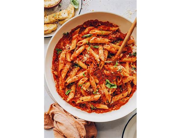 Penne arrabbiata with spicy sausage food facts