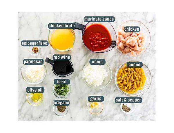 Penne ingredients