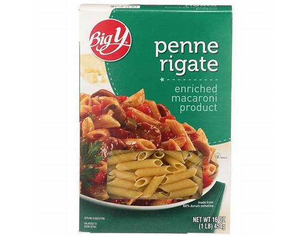 Penne rigate, enriched macaroni product food facts