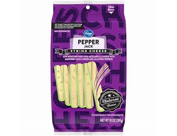 Pepper jack string cheese food facts