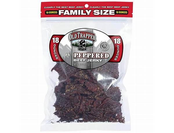 Peppered beef jerky food facts