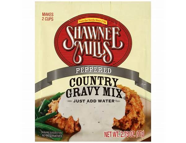 Peppered country gravy mix food facts