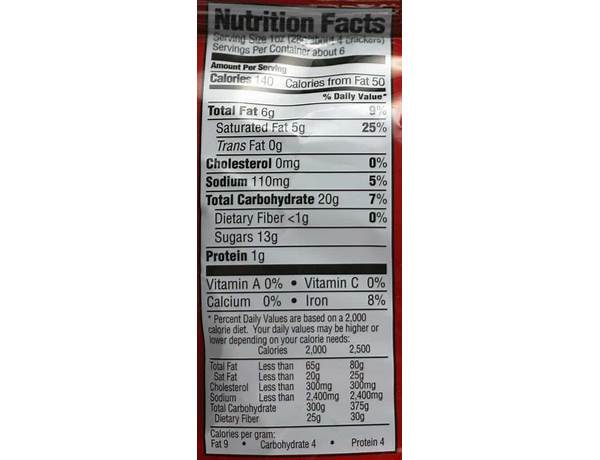 Peppermint pretzel stars nutrition facts