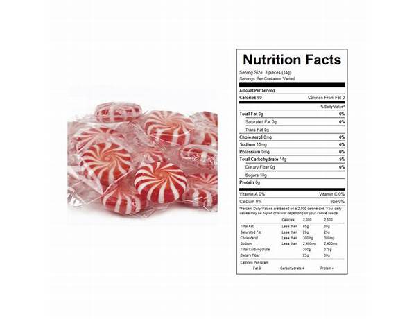 Peppermint starlights candy food facts