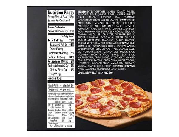 Pepperoni classic crust ingredients