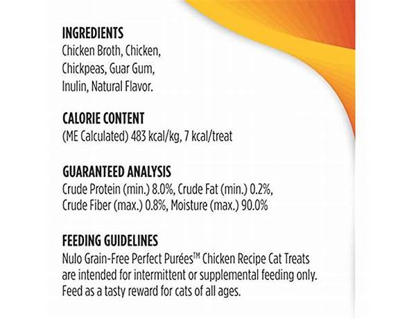 Perfect purees chicken recipe nutrition facts