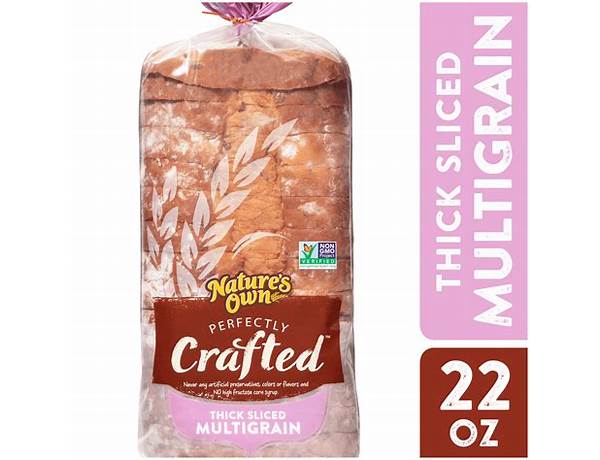 Perfectly crafted multigrain food facts