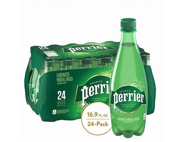 Perrier carbonated mineral water food facts
