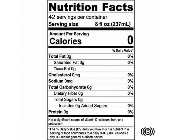 Pete's groovy brew nutrition facts