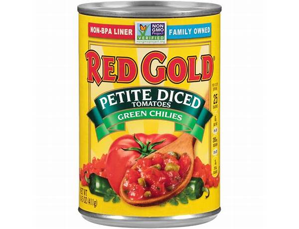 Petite diced tomatoes with green chilies food facts