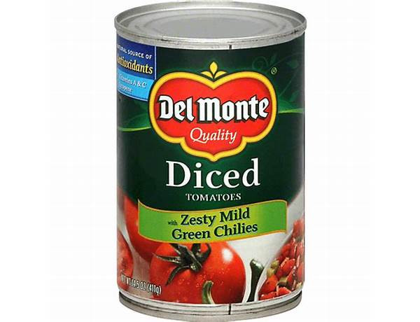 Petite diced tomatoes with green chilies ingredients