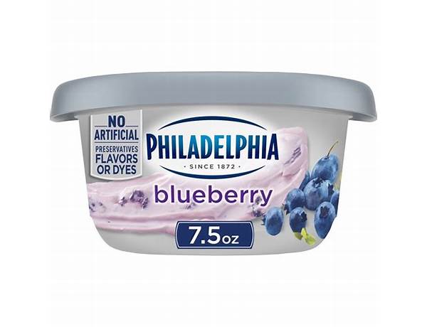 Philadelphia blueberry cream cheese food facts
