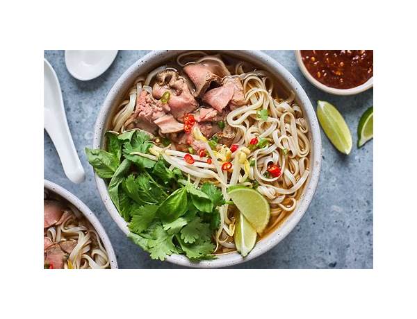 Pho noodle bowl food facts